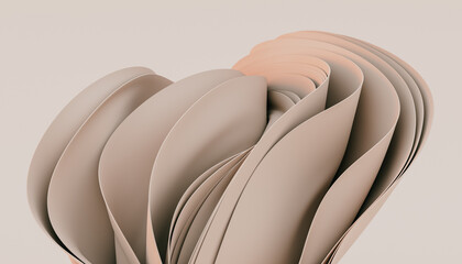 Floating beige fabric