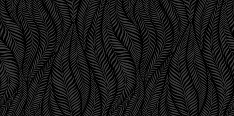 Luxury seamless pattern with palm leaves. Modern stylish floral background. © Oleksandra
