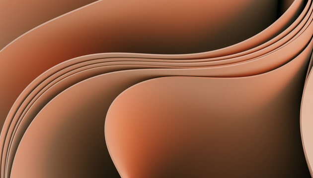 Floating beige fabric