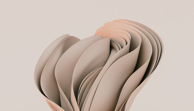 Floating beige fabric