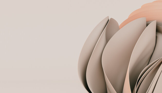 Floating beige fabric