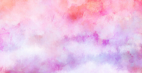 花のようなイメージの水彩グラデーション背景素材, 春の訪れ, 鮮やかなピンクと紫