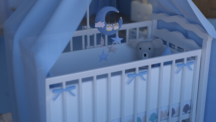 Baby rotating musical toy