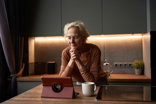 Modern Grandma With Tablet
