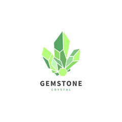 emerald gemstone vector logo design illustration 3