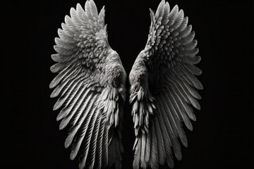 Photoshop overlays set to screen angel wings on a black background drag and drop angel wings with black background for adobe composites. ornate, beautiful, intricate, wings