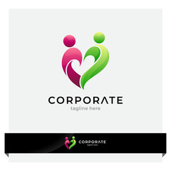 people love and care logo template