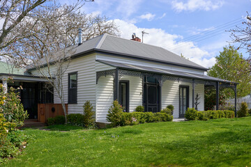 White timber weatherboard house