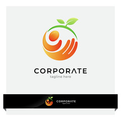 people care logo with leaves