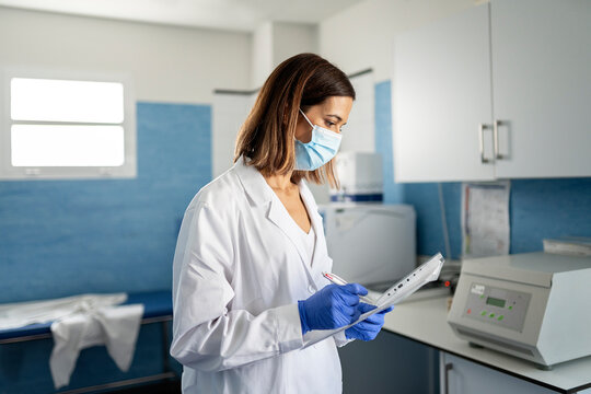 Portrait of Female Doctor with mask
