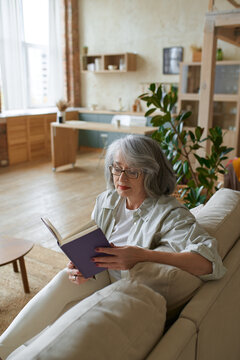 Senior Woman Reading A Book