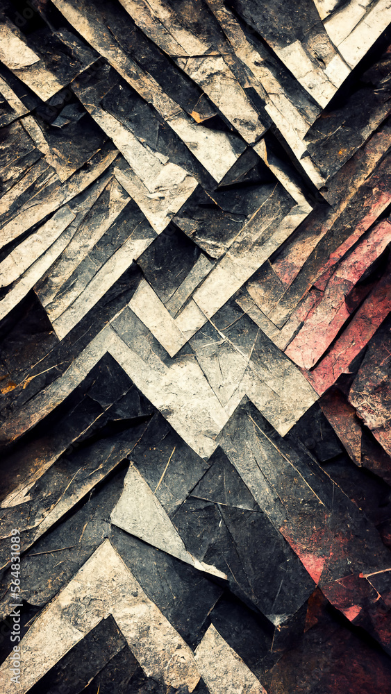 Poster black triangle abstract background surface illustration illustration generative ai content by midjou