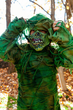 Zombie child halloween holiday