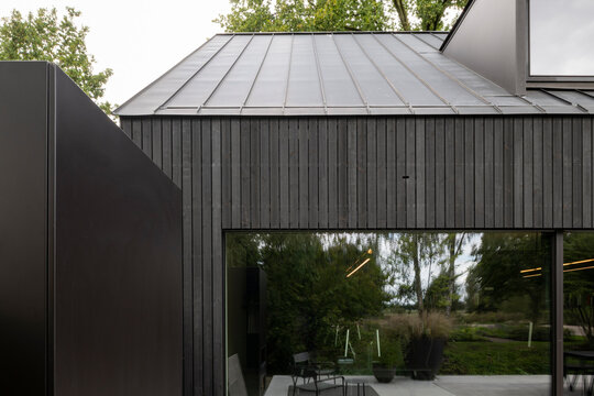 black facade