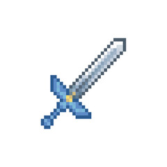 Hero sword, pixel art weapon