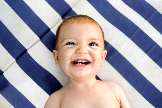Adorable Toothless Kid Portrait