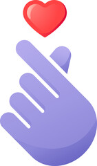 Mini heart hand