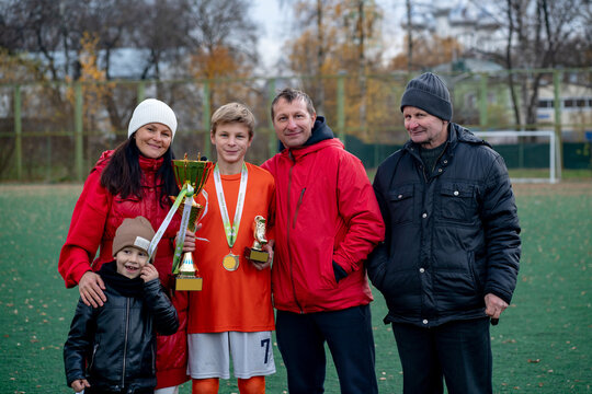 teen soccer player family