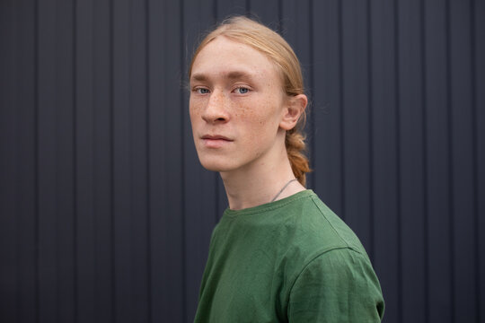 Handsome young blonde man 