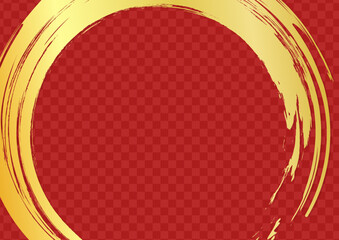 和風筆素材背景赤色