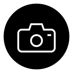 camera Circular glyph icon