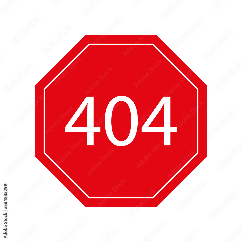 Poster abstract sign 404 hexagon for concept design. computer technology concept. vector illustration.