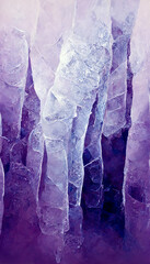 ice purple background abstract high quality illustration Generative AI Content by Midjourney