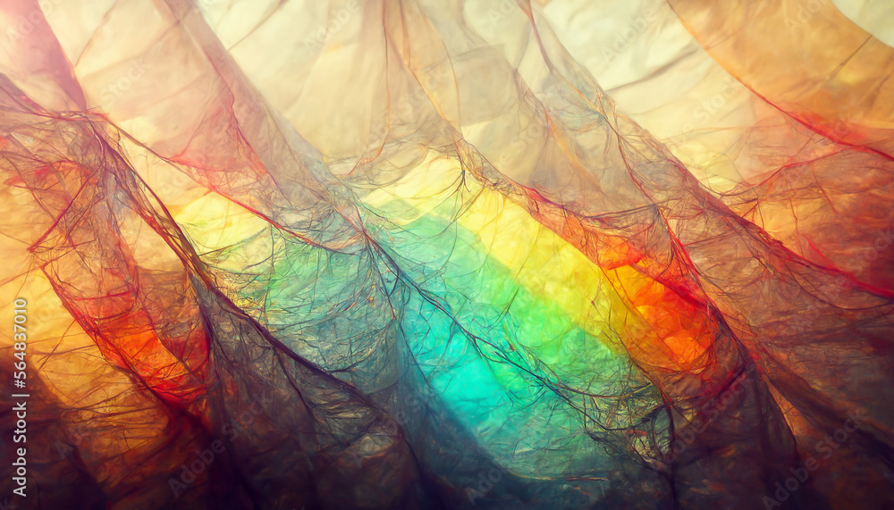 Poster abstract blurred gradient mesh background in bright rainbow illustration generative ai content by mi