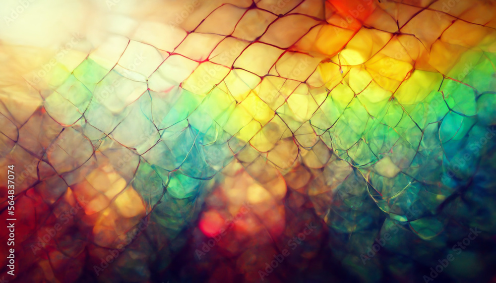 Poster abstract blurred gradient mesh background in bright rainbow illustration generative ai content by mi