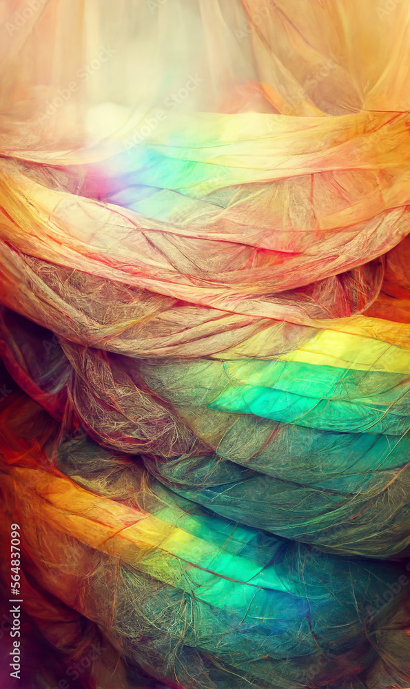 Poster abstract blurred gradient mesh background in bright rainbow illustration generative ai content by mi