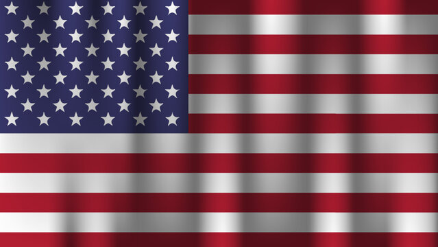 flag of united state country nation symbol 3d textile satin effect  background wallpaper vector