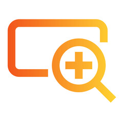 Obraz premium Zoom In gradient icon
