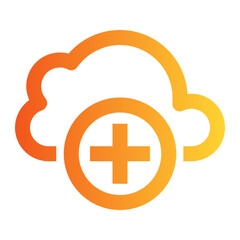 Fototapeta premium Cloud gradient icon