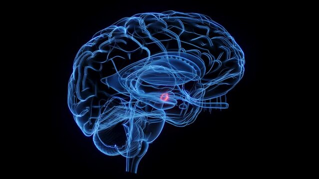 3D rendered medical animation of the mamillary body