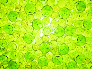 green bottle background