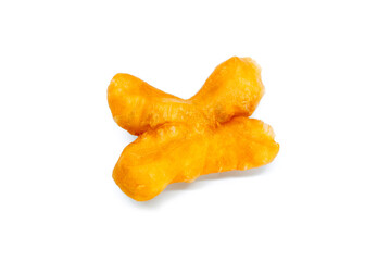 fried chicken wings isolated on white