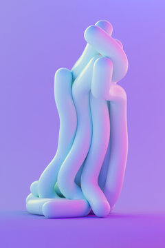 Abstract 3D Colorful Wires