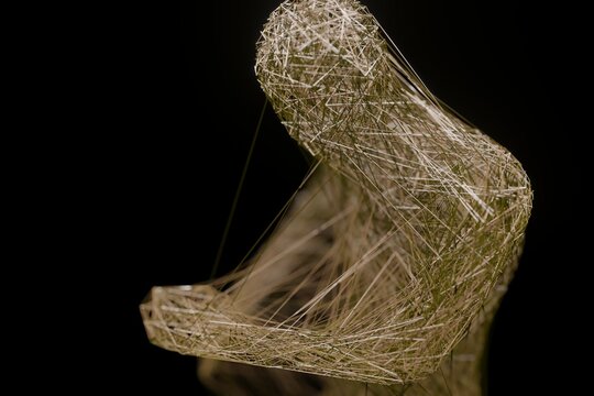 Abstract man made of wires