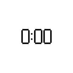 Digital Clock Icon vector design templates