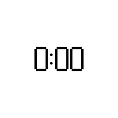 Digital Clock Icon vector design templates