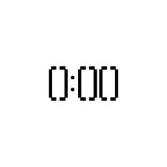 Digital Clock Icon vector design templates