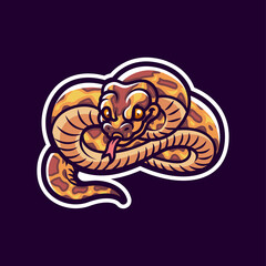 Snake Phyton Animal Mascot Logo Templates for Your Business
