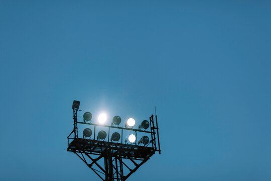 Stadium Lights At Night