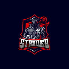 Ninja Mascot logo for Gaming and Sport