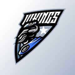 Vikings Mascot Logo for Hockey Team