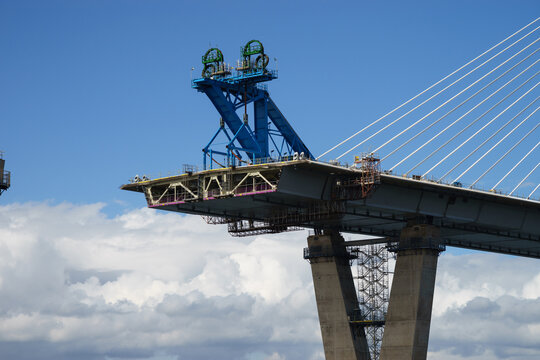 The new Queensferry Crossing Bridge under Construction.