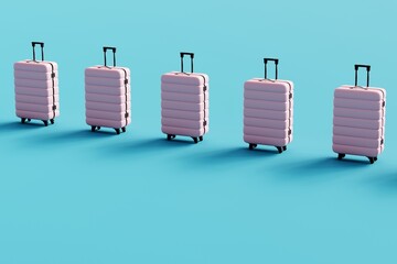 Abstract Luggage Pattern Background.