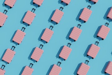 Abstract Luggage Pattern Background.