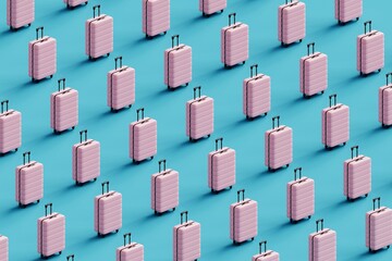 Abstract Luggage Pattern Background.