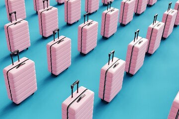 Abstract Luggage Pattern Background.